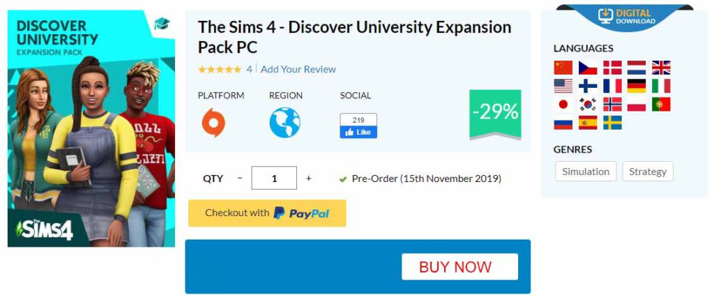 the sims 4 discover university free download mac
